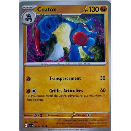 Carte Pokémon - Coatox - 115/193 - Sv2 Evolution À Paldea