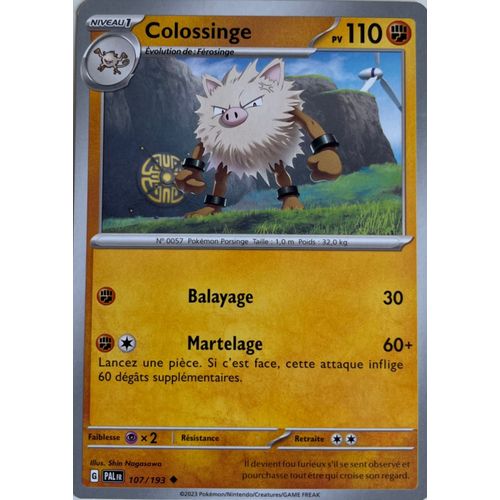 Carte Pokémon - Colossinge - 107/193 - Sv2 Evolution À Paldea