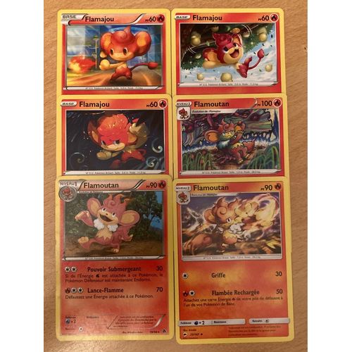 (3083) 3x Flamajou + 3x Flamoutan (Pokemon) 