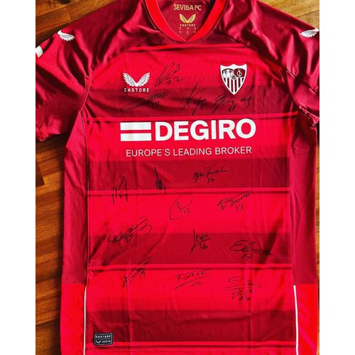 Maillot Fc Seville 2023 Dédicacé Par Toute L’Équipe 
