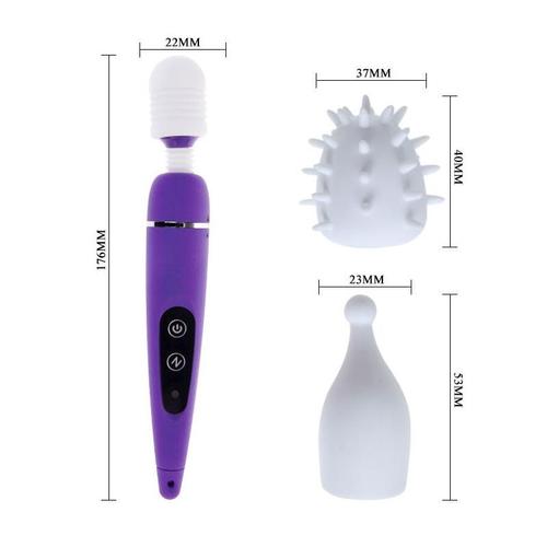 Vibromasseur Wand King Touch 10 Vitesses Rechargeable Lila