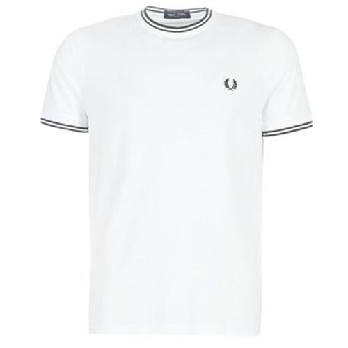 T-Shirt Fred Perry Twin Tipped T-Shirt Blanc