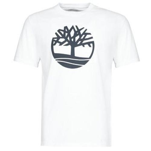 T-Shirt Timberland Ss Kennebec River Brand Tree Tee Blanc