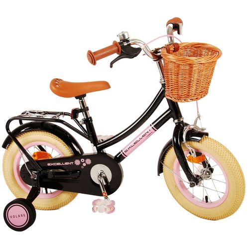 Vélo Enfants Excellent 12 Pouces Noir Rose