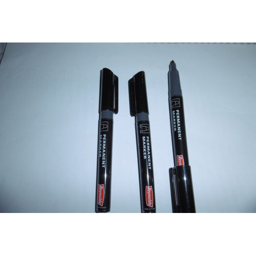 Marqueur De Poche Permanent Pointe Ogive Noir Reynolds 322 Lot De 3