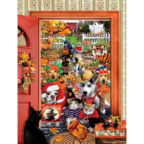 Puzzle Pièces Xxl - Lori Schory - Mendiants D'halloween - Puzzle 300 Pièces