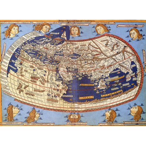 Claudius Ptolemy: Carte Du Monde, 1482 - Puzzle 2000 Pièces