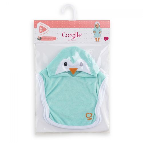 Mes Vêtements De Poupons Corolle Bb36 Cape De Bain Pingouin