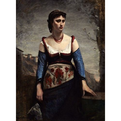 Jean-Baptiste-Camille Corot : Agostina, 1866 - Puzzle 2000 Pièces