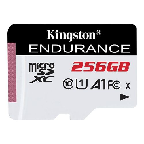 Kingston High Endurance - Carte mémoire flash - 256 Go - A1 / UHS-I U1 / Class10 - microSDXC UHS-I U1