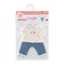 Mes Vêtements De Poupons Corolle Bb30 T-Shirt Manches Longues + Jean Week-End À Paris