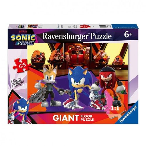 Puzzle Géant De Sol - Pièces Xxl - Sonic - 125 Pièces