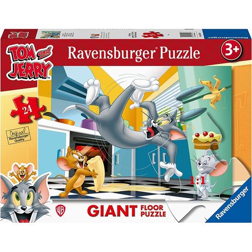 Puzzle Géant De Sol - Tom & Jerry - 24 Pièces