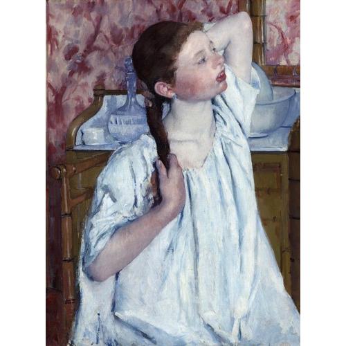 Mary Cassatt : Jeune Fille Coiffant Ses Cheveux, 1886 - Puzzle 2000 Pièces