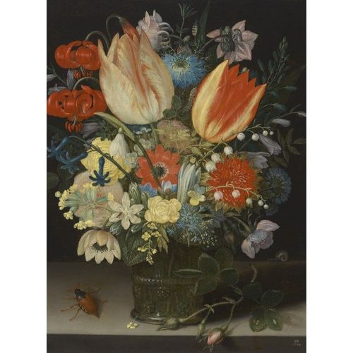 Peter Binoit: Nature Morte Avec Des Tulipes, 1623 - Puzzle 2000 Pièces
