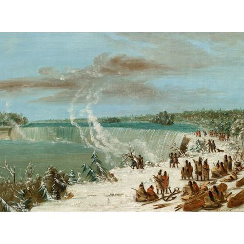 George Catlin : Portage Autour Des Chutes De Niagara À Table Rock, 1847-1848 - Puzzle 2000 Pièces