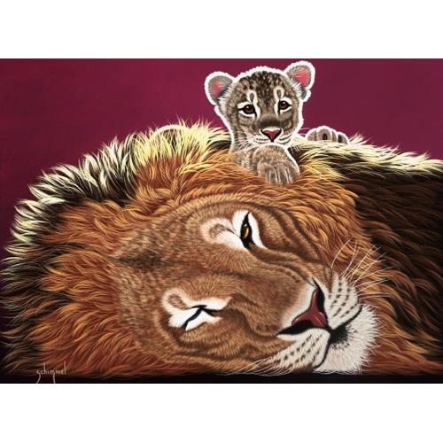 Schim Schimmel - Daddy And The King - Puzzle 2000 Pièces