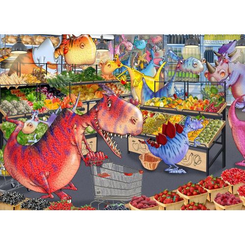 Shopping Des Dinosaures - Puzzle 1500 Pièces