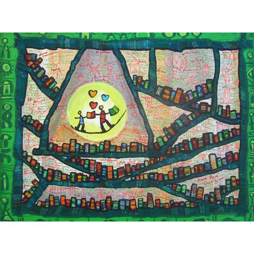 Anne Poiré & Patrick Guallino - Au Coeur Des Livres - Puzzle 2000 Pièces