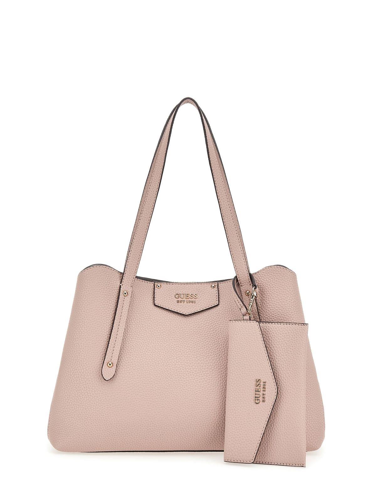 Guess Eco Brenton Flap Shoulder Bag - Ash Rose