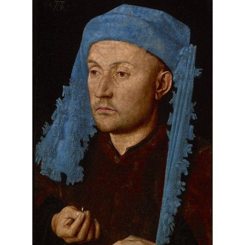 Jan Van Eyck - Portrait Of A Man With A Blue Chaperon, 1430-33 - Puzzle 2000 Pièces