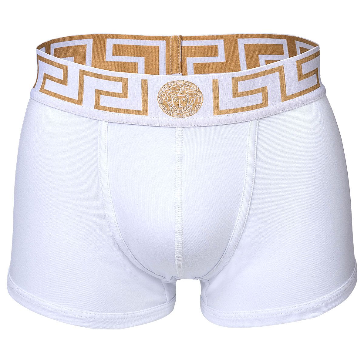 VERSACE Boxer Hommes 2 Packs TOPEKA Coton extensible Blanc  