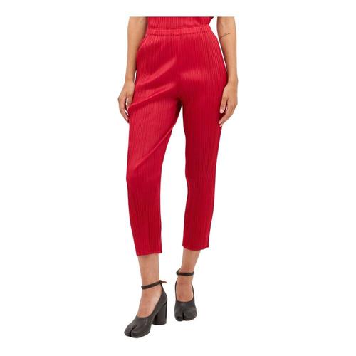 Issey Miyake - Trousers > Cropped Trousers - Red