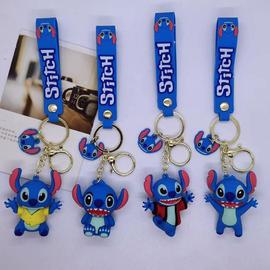 Disney-Porte-clés Stitch Toys pour femme, porte-clés Anime Figure,  pendentif Stitch, doux ange rose, porte-clés de voiture, cadeau  d'anniversaire pour