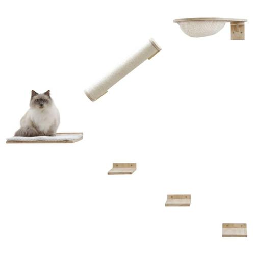 Mur D'escalade Pour Chats Rocky 52x17x37 Cm Naturel Et Blanc Kerbl