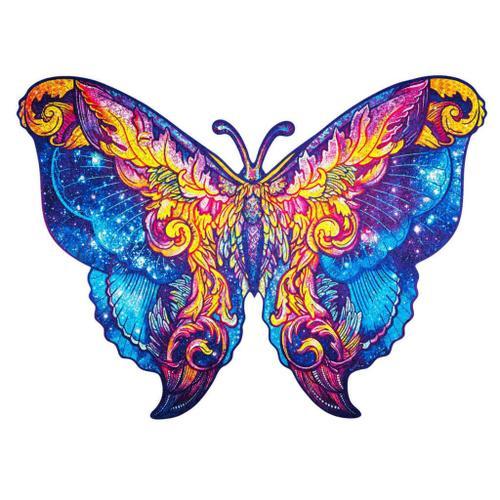 Puzzle En Bois 700 Pcs Intergalaxy Butterfly 60x44 Cm Unidragon