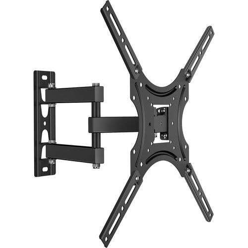 Support Television Mural Pivotant Inclinable pour 26-55 Pouces TV, Accroche Television Mural Poids de 40 kg - Bras TV Mural Articulé avec VESA 75x75 - VESA 400x400/Fixation Murale TV STE344-B Noir