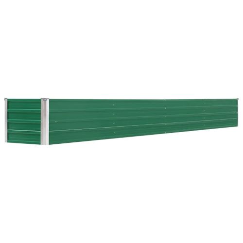 Lit Surélevé De Jardin Acier Galvanisé 320x40x45 Cm Vert Vidaxl Vidaxl