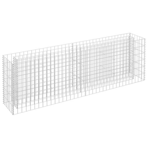 Lit Surélevé À Gabion Acier Galvanisé 180x30x60 Cm Vidaxl Vidaxl