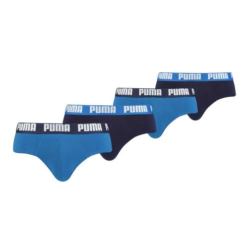 Puma Hommes Slips - Pack De 4 Basic Brief, Everyday, Ecom Bleu M (Medium)