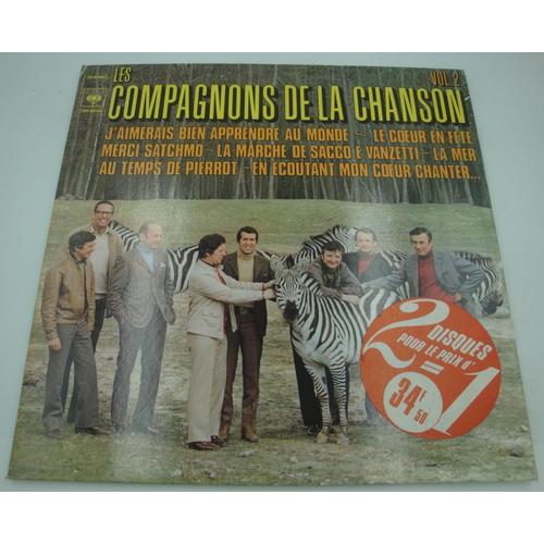 Les Compagnons De La Chanson Vol.2 - J'aimerais Bien Apprendre Au Monde/Merci Satchmo 2lp's 1975 Cbs