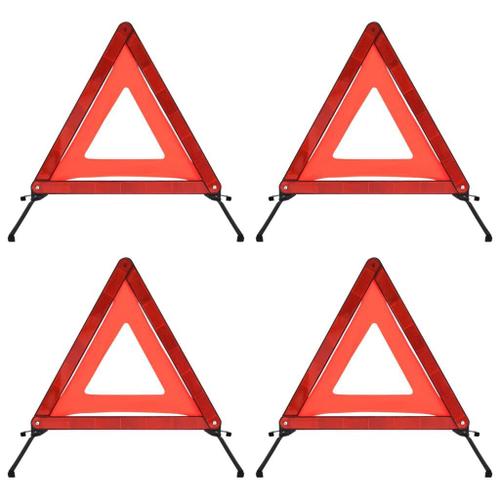 Triangles de signalisation routière 4pcs Rouge 56,5x36,5x44,5cm vidaXL vidaXL