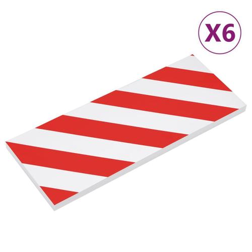 Protecteurs de mur 6 pcs Rouge et blanc 50x20x2 cm Mousse EVA vidaXL vidaXL