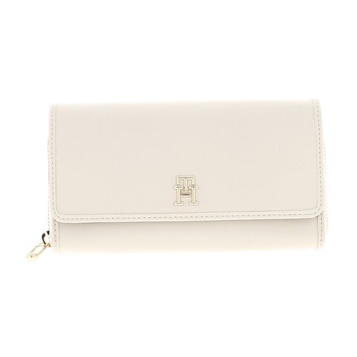 Portefeuille Tommy hilfiger Th city summer l flp Ecru