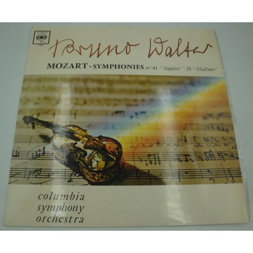Bruno Walter/Columbia - Symphonies N°41-35 - Jupiter/Haffner - Mozart Lp Cbs