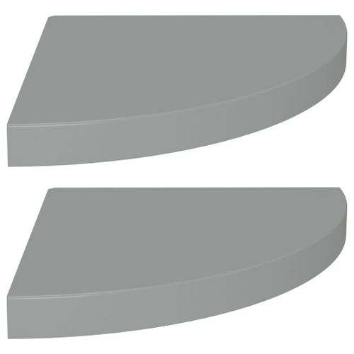 Étagères D'angle Flottantes 2 Pcs Gris 35x35x3,8 Cm Mdf Vidaxl Vidaxl