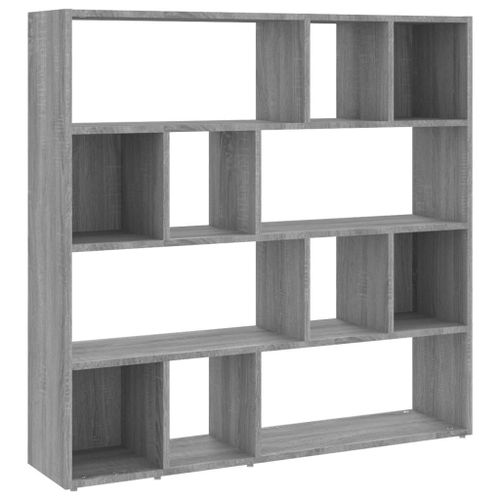 Bibliothèque/Séparateur De Pièce Sonoma Gris 105x24x102 Cm Vidaxl Vidaxl