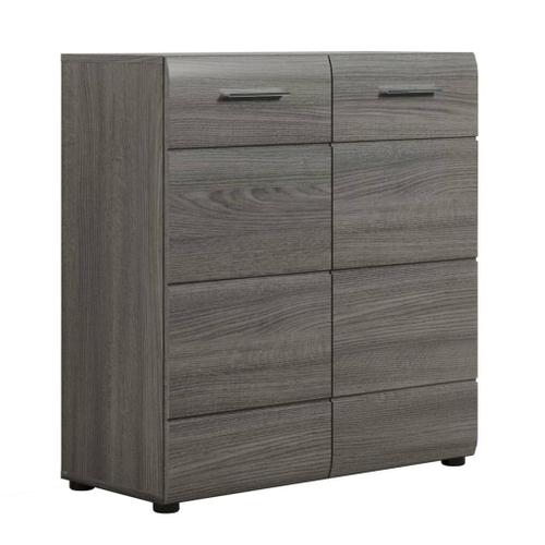 Commode De Rangement Line Argenté Fumé Trendteam