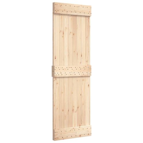 Porte de grange 70x210 cm bois massif de pin vidaXL vidaXL