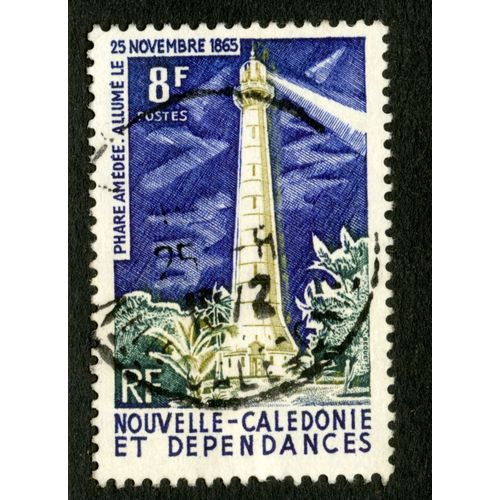 Timbre Oblitéré Nouvelle Calédonie Et Dépendances, Phare Amédée Allumé Le 25 Novembre 1865, Rf
