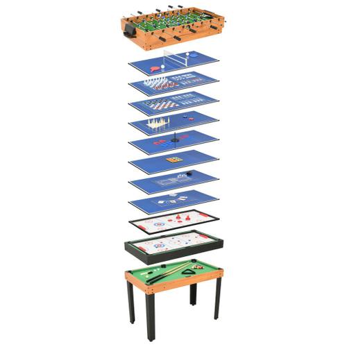 Table de jeu multiple 15 en 1 121x61x82 cm Érable vidaXL vidaXL