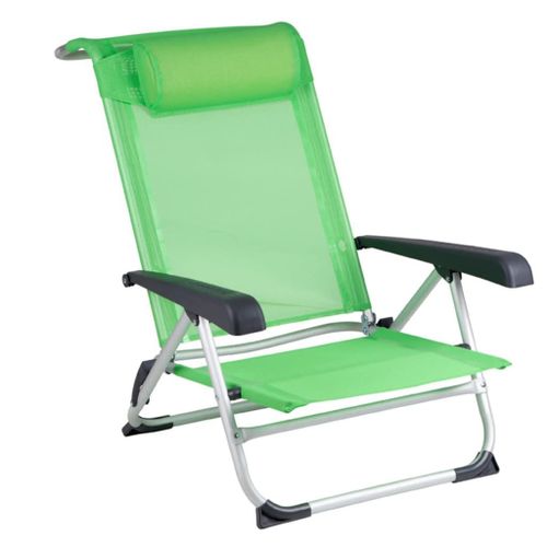 Chaise De Plage Aluminium Vert Bo-Camp