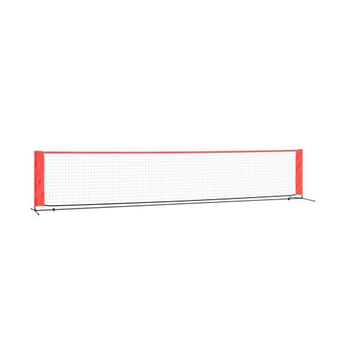 Filet De Tennis Noir Et Rouge 500x100x87 Cm Polyester Vidaxl Vidaxl