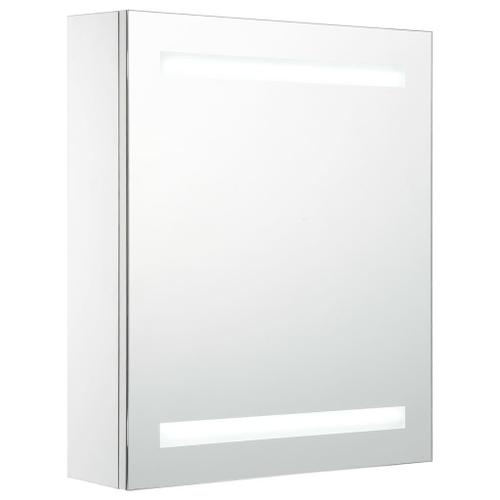 Armoire De Salle De Bain À Miroir Led 50x13,5x60 Cm Vidaxl Vidaxl