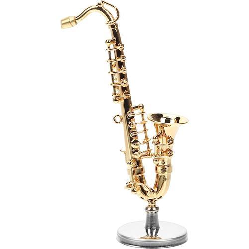 1 Set Modèle De Saxophone Mini Saxophone Miniatures Jouets Miniatures Modèle  D'Instrument À Vent Trompette Jouet pour Enfants Petit Saxophone Jouet  Petit Modèle De Saxophone