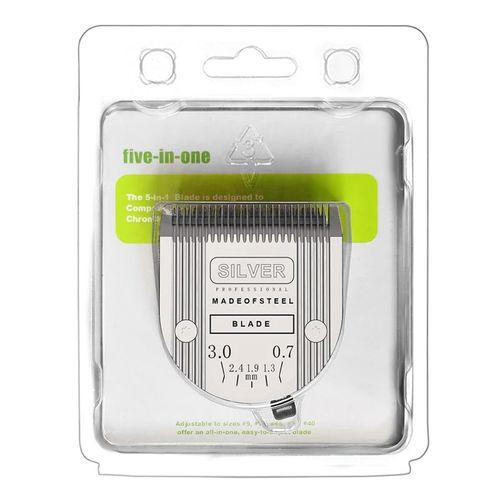 Lame Réglable 5 En 1 Pour Tondeuses Animales Professionnelles Wahl,Arco,Bravura,Dnomado,Creativa,Figura,Motion - Type 1pc-7190-Silver